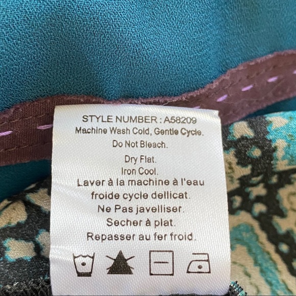 {Anthro} One September 'Azul Palms Cayman' Tank Oversized XS - Picture 9 of 11